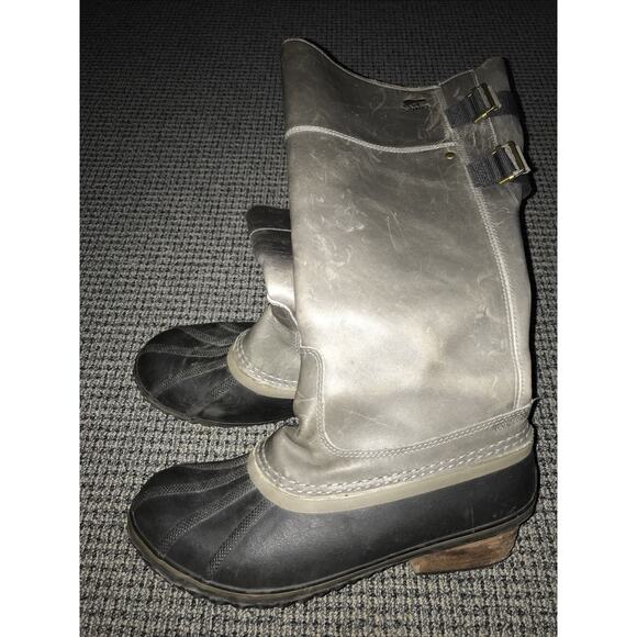 Sorel Womens Size 10 Slimpack Riding Tall II Boot - Black / Kettle - Picture 5 of 16